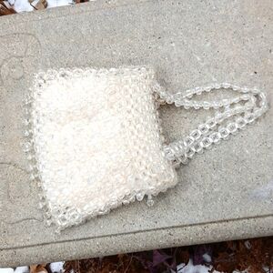 Vintage Beaded clutch purse made in Italy EUC